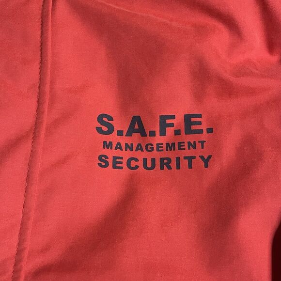 Official Licensed Super Bowl LII Security Puffer Down Jacket Red Mens Size XL - Picture 2 of 13